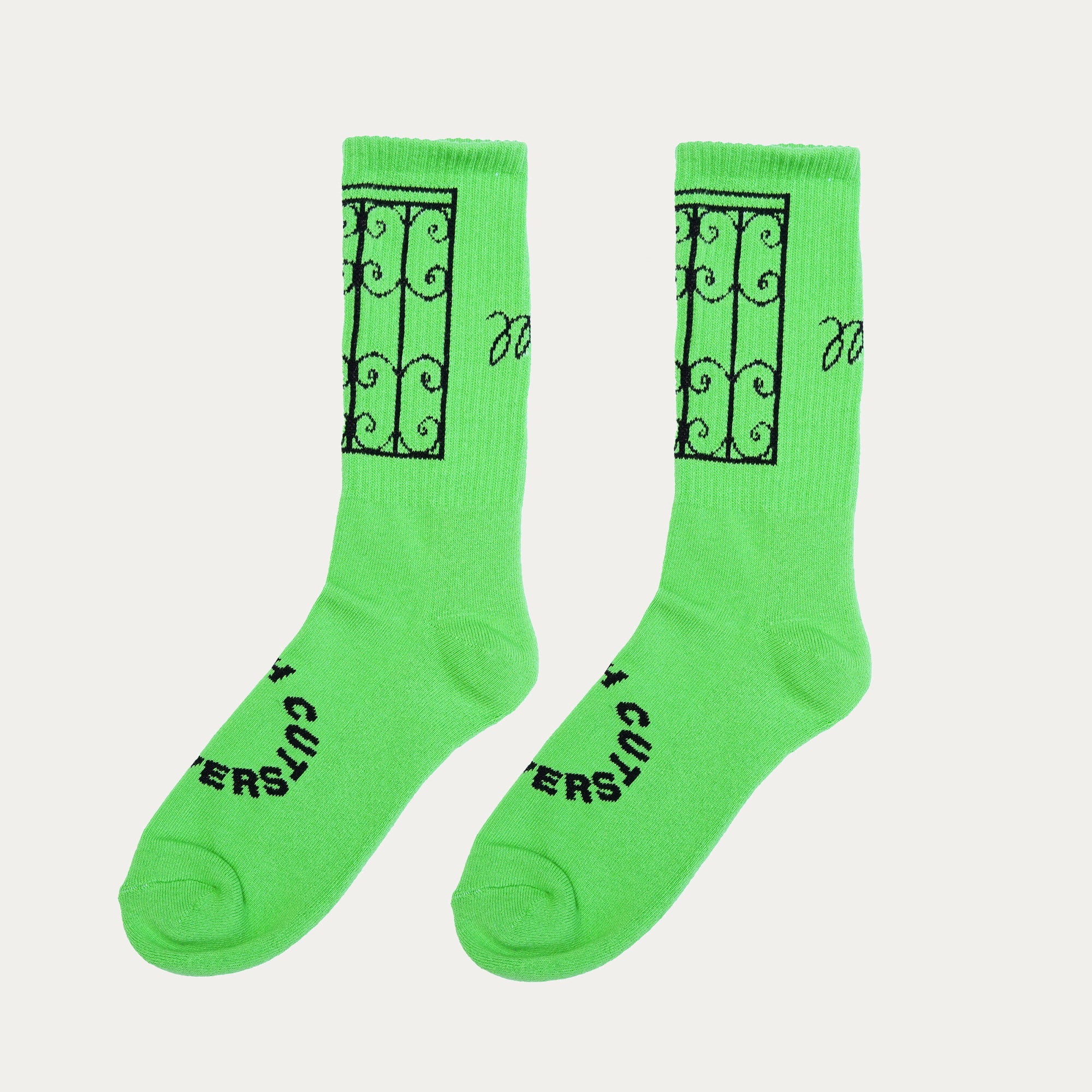 "Gate Socks" - Moss Green